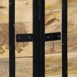 vidaXL Uzglavlje 140 cm Puno drvo Mango i željezo | shoptok.hr
