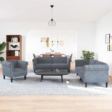  3-dijelni set sofa tamnosivi baršunasti | Eponuda.ba