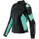 Dainese Racing 4 Lady Black/Acqua Green 44 Usnjena jakna