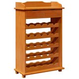  Stalak za vino Smeđa 58 x 28 x 90 cm Čvrsto borovo drvo | shoptok.hr