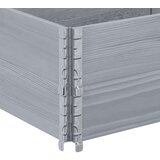  Okviri za palete 2 kom sivi 150x50 cm od masivne borovine | shoptok.hr