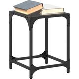  The Living Store Klubske mizice s črno stekleno površino 2 kos 30x30x40 cm jeklo - Klubska Mizica, (21496508) | Shoptok.si