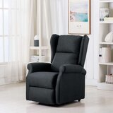  Stol s funkcijo vstajanja temno sivo blago, (20812314) | Shoptok.si