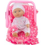  Punčka za igro dojenčka v nosilki - 22 cm - roza Slike