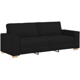 SOFA 3 pcs Crna 220 x 80 x 84 cm Platnasta tkanina | Eponuda.com
