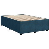 Box spring krevet s madracem tamnoplavi 120 x 200 cm baršunasti | shoptok.hr