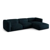 Micadoni Temno modra kotna sedežna garnitura iz tkanine bouclé (desni kot) Martina – Home | Shoptok.si