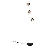 Trio Select Črna/v bronasti barvi LED stoječa svetilka (višina 150 cm) Orbit – | Shoptok.si