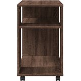  Bočni stolić s kotačima boja smeđeg hrasta 70x35x60 cm drveni | Eponuda.ba