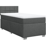  Krevet s oprugama i madracem tamnosivi 90x200 cm od tkanine | shoptok.hr