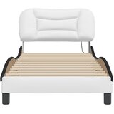  Okvir kreveta s LED-om bez madraca Hvar bijelo-crni 80x200cm | shoptok.hr