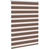 vidaXL Zebra senčilo rjave 110x150 cm tkanina širina 105,9cm poliester | Shoptok.si