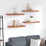  Polica na zidu 4 pcs Crvena 60 x 23 x 4 cm Konstruirano drvo | Eponuda.ba