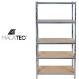 Malatec Kovinski skladiščni regal - 5 polic, 180 × 90 × 40 cm, do 875 kg | Shoptok.si