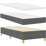  s opruga kutije Tamno siva 100 x 200 cm tkanina | shoptok.hr