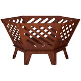  Kamin Rđa 60 x 53 x 30 cm Otporni čelik | shoptok.hr