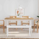  Klupa 110 cm bijela puna drvena guma | shoptok.hr
