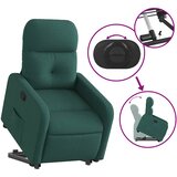  Naslonjač na podizanje od tkanine tamnozeleni | shoptok.hr