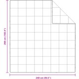 vidaXL Poplun Ostalo s jastukom 3 pcs Bijela 240 x 260 cm Paperje | shoptok.hr