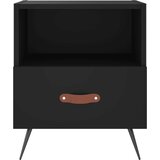  Noćni ormarići 2 kom crni 40 x 35 x 47,5 cm konstruirano drvo | Eponuda.com