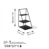 WALLXPERT stalak za nakit 16x30,5x17cm, crni | Eponuda.ba