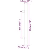  Ručke za ormarić 20 kom brončane 128 mm od nehrđajućeg čelika | shoptok.hr