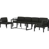  Vrtna sedežna garnitura 7-delna z blazinami aluminij antracit - - antracit siva - 42.35 - N/A - | Shoptok.si