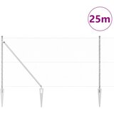  Heksagonalna ograda s stubom 25 x 1,2 m Pocinčani čelik Srebrna | shoptok.hr