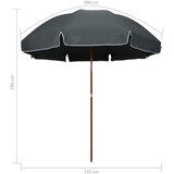  Vrtni suncobran s čeličnim stupom 300 cm antracit | shoptok.hr