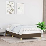  Okvir kreveta bez madraca tamnosmeđi 90x200 cm od tkanine | shoptok.hr