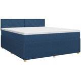  Boxspring krevet s madracem Plava 140 x 190 cm Tkanina | shoptok.hr