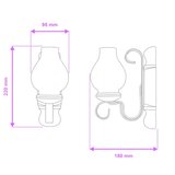  Brilagi - Zidna svetiljka RUSTIC 1xE14/40W/230V bukva/orah | Eponuda.com