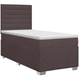  Boxspring krevet s madracem Tamno smeđa 100 x 200 cm Tkanina | shoptok.hr