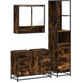  3-dijelni set kupaonskog namještaja boja hrasta drveni | shoptok.hr