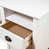  Pisalna miza Hill s 3 predali 120x50x74 cm trdna borovina, (20608789) | Shoptok.si