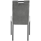 Lesnina XXXL stol, kovina, tekstil siva | Shoptok.si