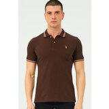 Dewberry T8594 MEN'S T-SHIRT-PLAIN BROWN | Shoptok.si