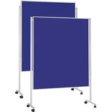 magnetoplan pomična stena za moderiranje, dvostranska izvedba, modra klobučevina | Shoptok.si