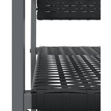  Vrtne stolice 6 kom crne 54 x 62,5 x 89 cm od poliratana | Shoptok.si