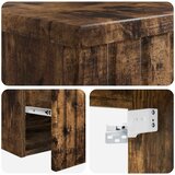  Umivaonik s policom za zid Dimljeni hrast 39 x 41 x 64,5 cm | shoptok.hr