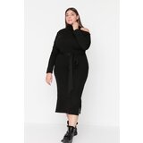 Trendyol Curve Black Cutout Detailed Knitwear Dress Cene
