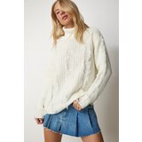  Women's Bone Tassel And Torn Detailed Knitwear Sweater Cene