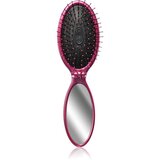 Wet Brush Pop and Go Detangler Pink glavnik za lase z ogledalom 1 kos u