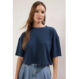 TRENDYOLMILLA Ženska majica TWOSS25TS00048, Tamnoplava | Eponuda.com