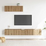  3-dijelni zidni TV ormarić Artisan hrast izrađen od drva | shoptok.hr
