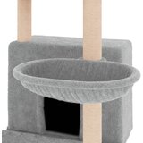  Penjalica za mačke sa stupovima za grebanje svjetlosiva 132 cm | shoptok.hr