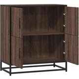 vidaXL Komoda rjavi hrast 68x35x76 cm inženirski les | Shoptok.si