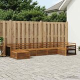  Set vanjskih sofa 7 kom. Prirodna | shoptok.hr