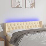  LED uzglavlje krem 147x16x78/88 cm od tkanine | shoptok.hr