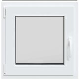 vidaXL Podrumski prozor "RISOR" 50x50 cm Okretno-nagibni DIN lijevi antracit | shoptok.hr